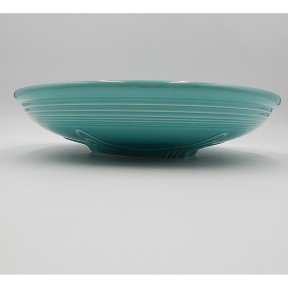 Fiesta Fiestaware Homer Laughlin Presentation Serving Bowl Turquoise 11 Inch - Picture 3 of 9